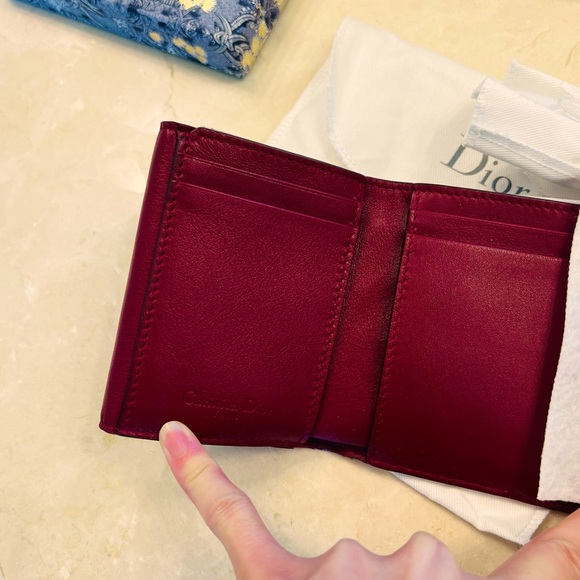 Brand New Lady Dior Lotus Wallet - Picture 10 of 12